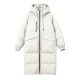 Light Gray Maxi-Length Puffer Coat