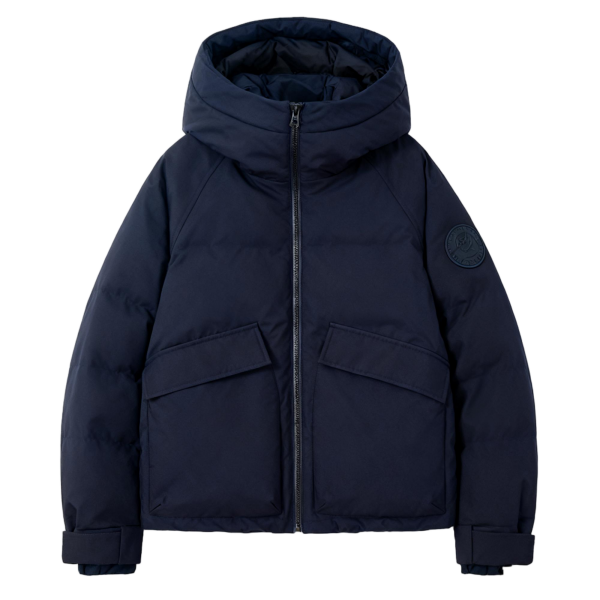 Navy Short Puffer Jacket