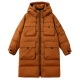 Camel Utility Long Puffer Coat